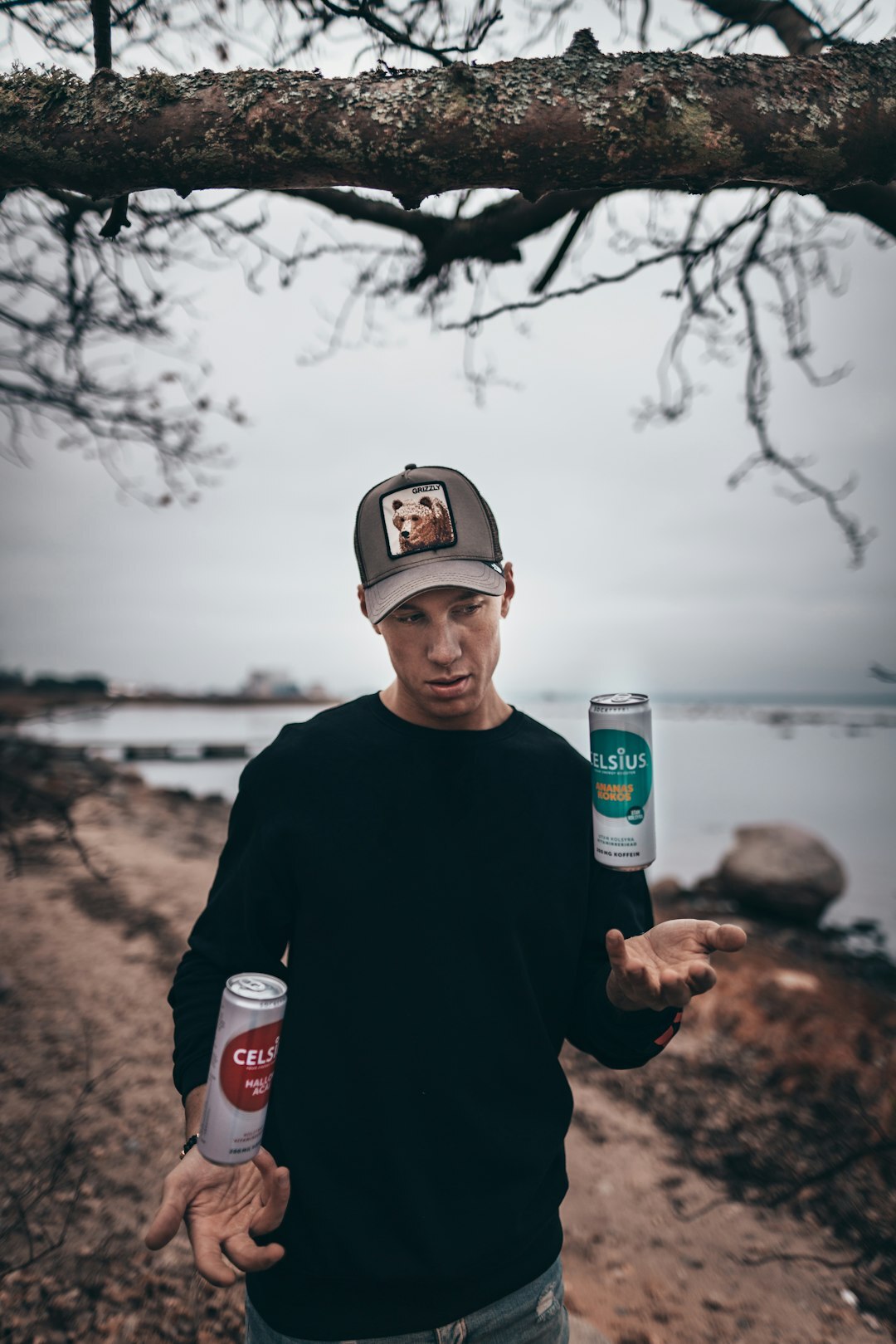 influencer holding product