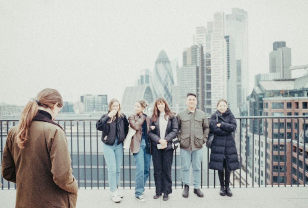 diverse people in city